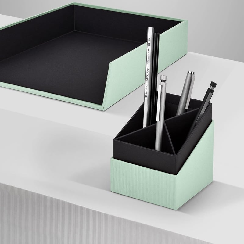 Rössler S.O.H.O. Ceruza- és tolltar 86x86x100mm menta zöld - Mint