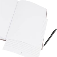 Rössler SOHO A4 linajkový zápisník s tvrdou väzbou bez špirály, bullet journal, pudovoružový, skicár na denné plánovanie, 1 ks 4