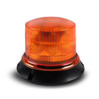 Qiping LED forgó figyelmeztető lámpa - 8 villogási mód, 12/24 V, sárga, csavaros rögzítés autóhoz, teherautóhoz, traktorhoz 1