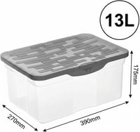 Rotho Box Ranger Tárolódoboz Szerveződoboz Praktikus Rendszerezés - 13 L 2