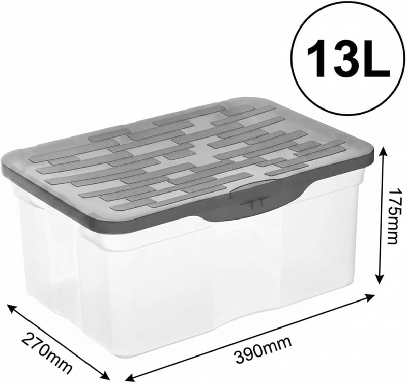Rotho Box Ranger Tárolódoboz Szerveződoboz Praktikus Rendszerezés - 13 L