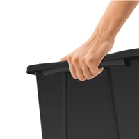 Rotho Evo Easy kutija za pohranu s poklopcem, 44 L, reciklirana plastika (PP), crna, 58,5 x 39 x 27,9 cm 2