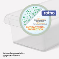 Set Rotho Loft posuda za odlaganje u hladnjaku, 3 komada, prozirni PP materijal, kuhinjski organizator 5