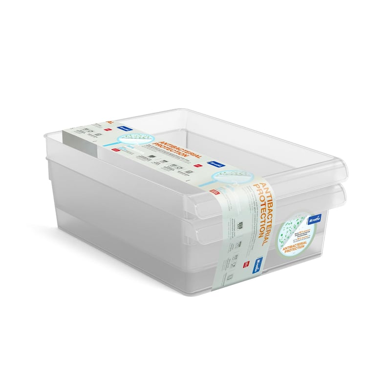 Set Rotho Loft posuda za odlaganje u hladnjaku, 3 komada, prozirni PP materijal, kuhinjski organizator