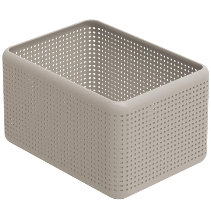 Rotho Madei kutija za pohranu 13 litara, reciklirana plastika (PP), bez BPA, cappuccino bež, 32,6 x 23,8 x 18,8 cm