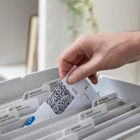 Rotho MYPAPER odkladací box na dokumenty plast biely 40 x 29 x 29,8 cm zakladač na dokumenty kancelársky organizér 4