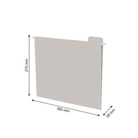 Rotho MYPAPER odkladací box na dokumenty plast biely 40 x 29 x 29,8 cm zakladač na dokumenty kancelársky organizér 6