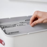 Rotho MYPAPER odkladací box na dokumenty plast biely 40 x 29 x 29,8 cm zakladač na dokumenty kancelársky organizér 3