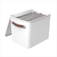 Rotho MYPAPER odkladací box na dokumenty plast biely 40 x 29 x 29,8 cm zakladač na dokumenty kancelársky organizér 1