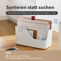 Rotho MyPaper Plus A4 kutija za dokumente i organizator, crna 4
