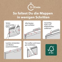Rotho MyPaper Plus stolni držač dokumenata A4 s 4 FSC mape, crni 4