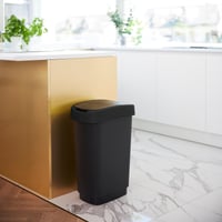 Odpadkový kôš Rotho Salsa 25 litrov s vekom, kôš z recyklovaného čierneho plastu bez obsahu BPA, 33,3 x 25,2 x 47,6 cm 6