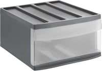 Rotho Systemix ladica za pohranu s 1 ladicom, antracit/prozirna, 39,5x34x20,3 cm, plastika bez BPA 1