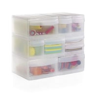 Rotho Systemix ladica za pohranu s 1 ladicom, antracit/prozirna, 39,5x34x20,3 cm, plastika bez BPA 5