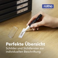 Rotho Timeless kancelársky organizér s 10 zásuvkami, plast bez BPA, antracitovo sivá, 34,5 x 29 x 32 cm 5