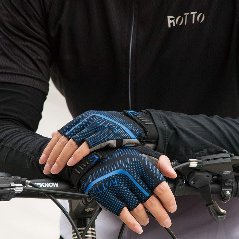 ROTTO Kerékpár Kesztyű MTB Félig Ujjas Gel és SBR Párnázással