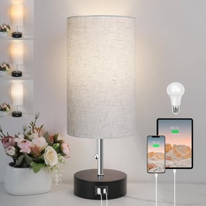 ROTTOGOON stolna noćna svjetiljka s 3 temperature boje i USB-A/C priključkom - boja zobi