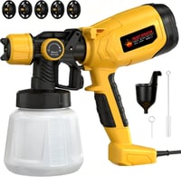 ROTTOGOON 550W Festékszóró 32000 fordulat/perc 1400ml 5 fúvóka 3 minta 1