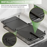 Rottogoon Uscător de vase extensibil pentru blatul de bucătărie – Negru, suport pliabil pentru vase 10