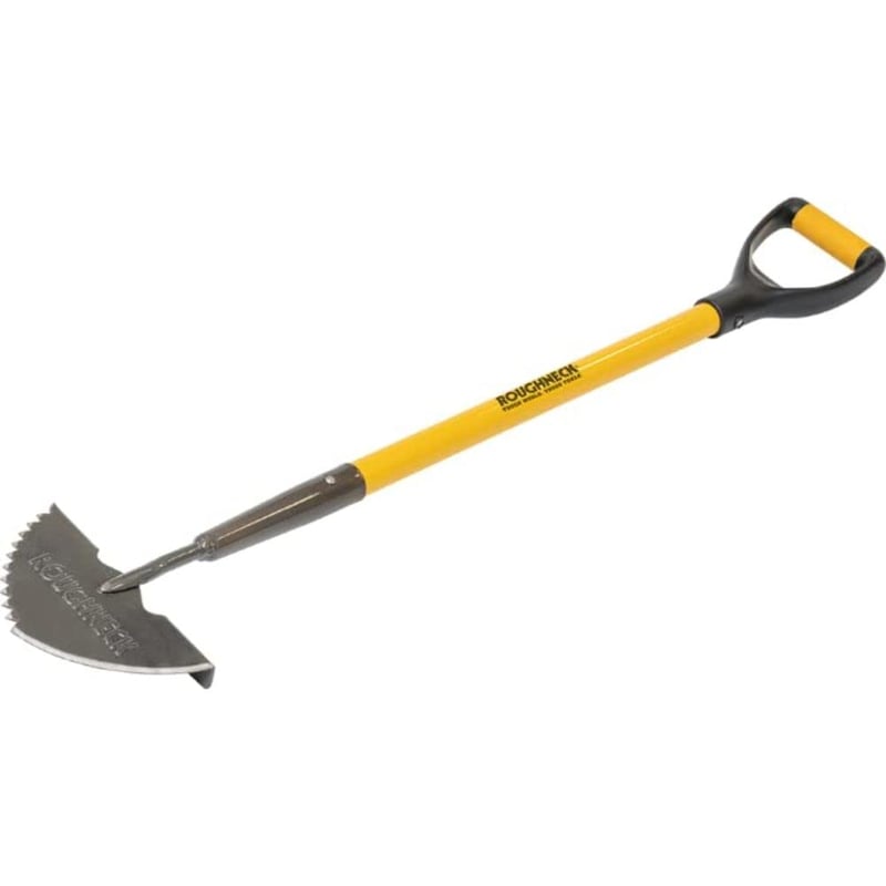 Roughneck ROU68311 éles szélű gyepszegély-vas 210 x 1000 mm fekete-sárga kerti szegélyező szerszám