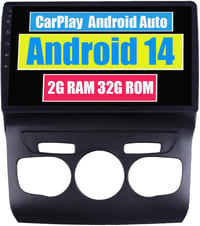 Unitate multimedia auto RoverOne Android cu navigație GPS pentru Citroen C4 C4L 2010-2017, ecran tactil, Bluetooth, WiFi, USB, CarPlay 1