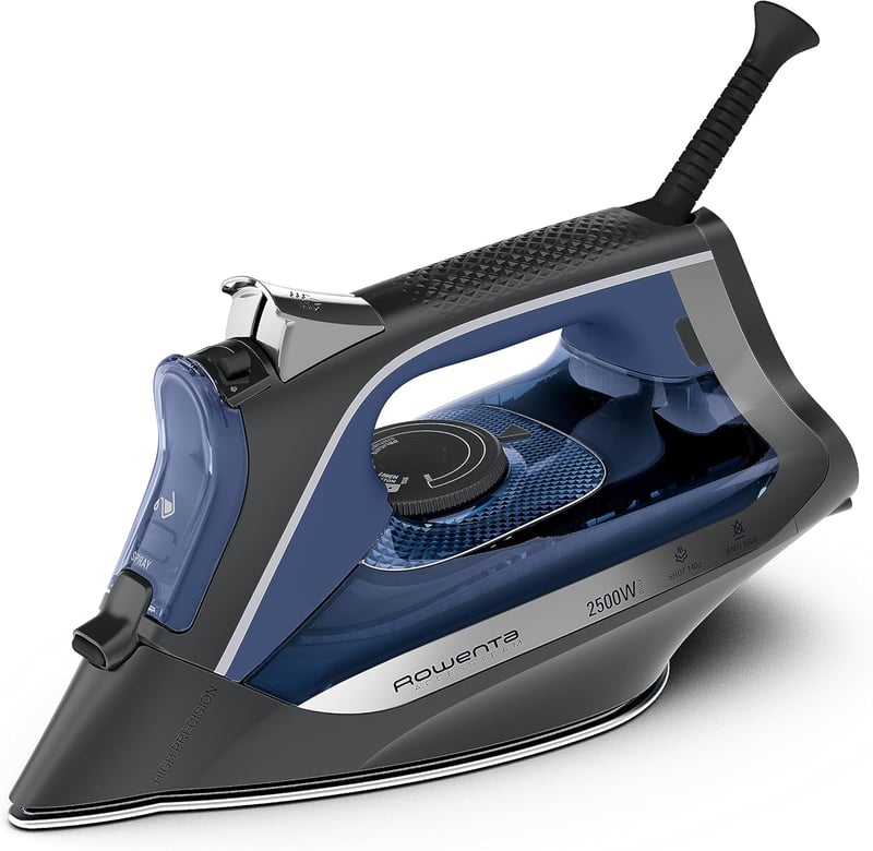 Fier de călcat cu abur Rowenta Acessteam 2500W, jet de abur 140g/min, albastru/negru