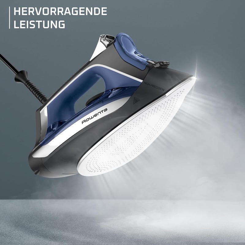 Fier de călcat cu abur Rowenta Acessteam 2500W, jet de abur 140g/min, albastru/negru