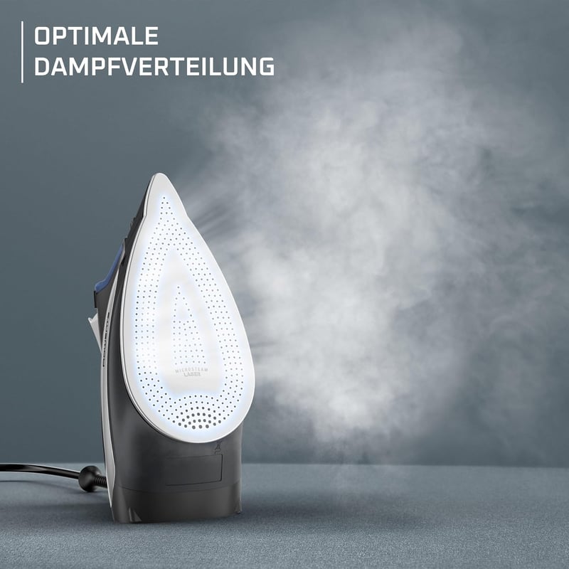 Fier de călcat cu abur Rowenta Acessteam 2500W, jet de abur 140g/min, albastru/negru
