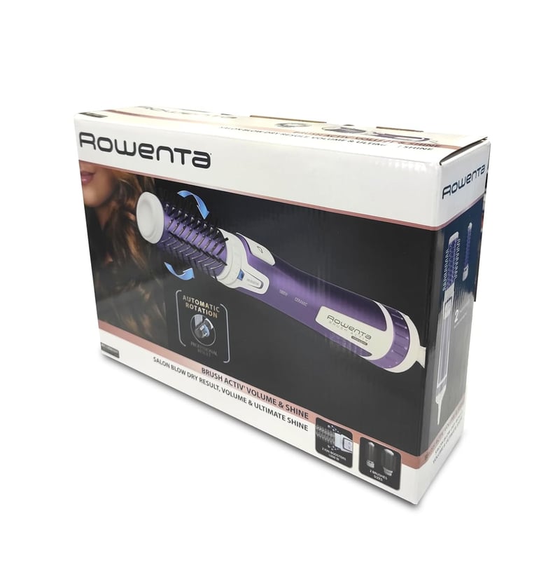 Rowenta CF9530 Forgó Meleg Levegős Hajkefe Volumen és Fény Hatás Ionos Technológia Lila 2 Kiegészítővel