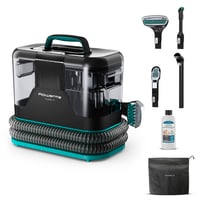 Prenosný čistič škvŕn na koberce Rowenta Clean It IN5020F0, 2,3 l nádrž, vymeniteľné čistiace hlavice, 750 W, zeleno-čierny 1