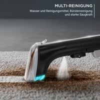 Prenosný čistič škvŕn na koberce Rowenta Clean It IN5020F0, 2,3 l nádrž, vymeniteľné čistiace hlavice, 750 W, zeleno-čierny 5