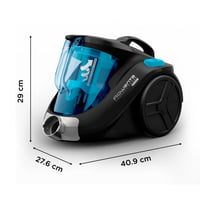 Bezsáčkový vysávač Rowenta Compact Power Cyclonic RO3731EA, 1,5 l – čierna/tyrkysová 8