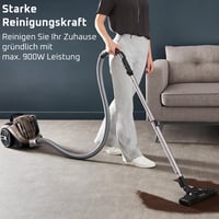 Bezsáčkový vysávač Rowenta Compact Power XXL Animal RO4B50, 900 W, 3-stupňový filtračný systém, akčný rádius 8,80 m, bronzový 2