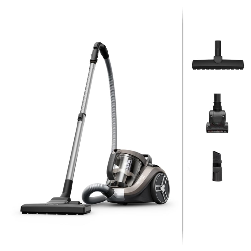Bezsáčkový vysávač Rowenta Compact Power XXL Animal RO4B50, 900 W, 3-stupňový filtračný systém, akčný rádius 8,80 m, bronzový