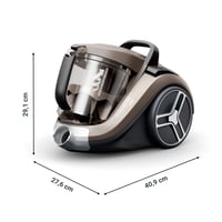 Bezsáčkový vysávač Rowenta Compact Power XXL Animal RO4B50, 900 W, 3-stupňový filtračný systém, akčný rádius 8,80 m, bronzový 7