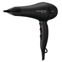 Uscător de păr Rowenta CV7840 Signature Pro AC 2200W, ionic, negru, 2 viteze, 3 trepte de temperatură, cu concentrator și difuzor 1