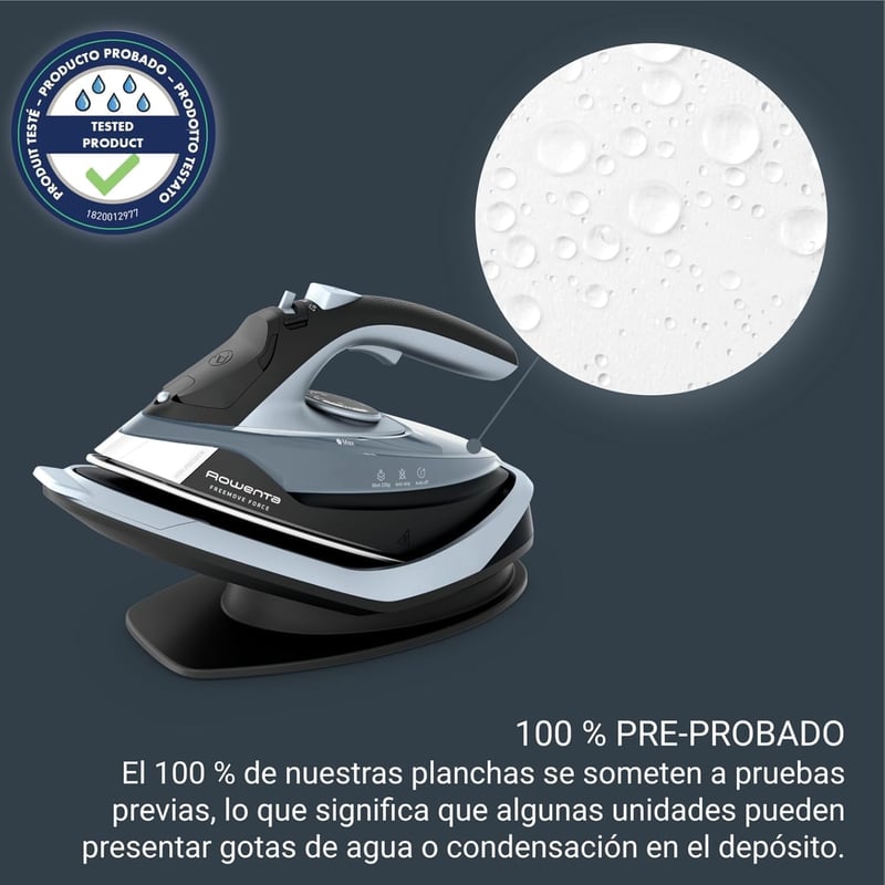 Rowenta Freemove Force vezeték nélküli gőzvasaló 2600W, gyors felmelegítés, 40g/min