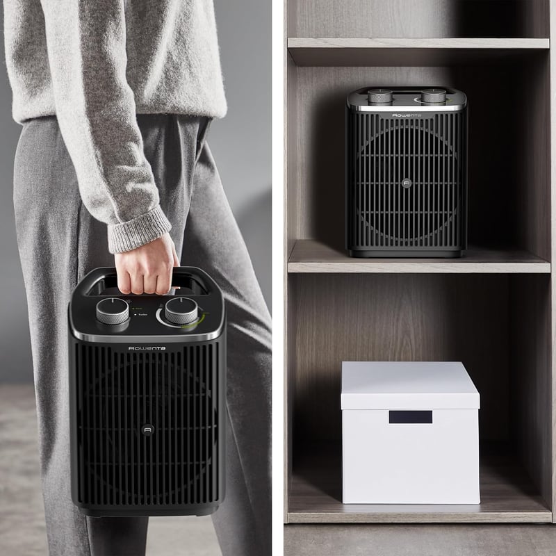 Rowenta Instant Comfort Compact 2000 ventilátoros fűtőgép, 2 fokozat, termosztát, hordozható