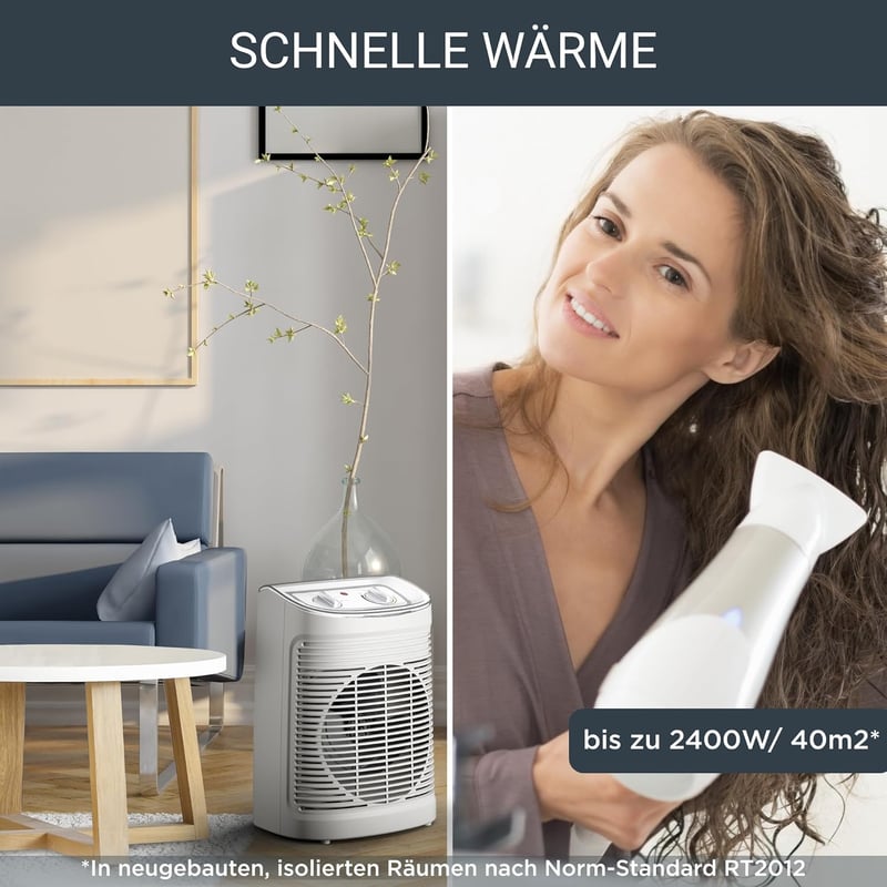 Rowenta Instant Comfort ventilátoros fűtőgép hőlégfúvó