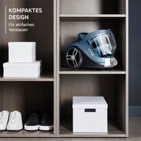 Bezvreckový vysávač Rowenta RO4871 Compact Power XXL, 2,5 l nádoba, cyklónová technológia, nadstavec na zvieracie chlpy, vysokoúčinná sacia hubica, modrá/strieborná 5