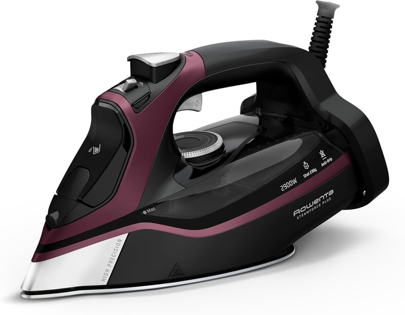 Rowenta Steamforce gőzvasaló 2900W, 45g/perc folyamatos gőz, Microsteam HD talp