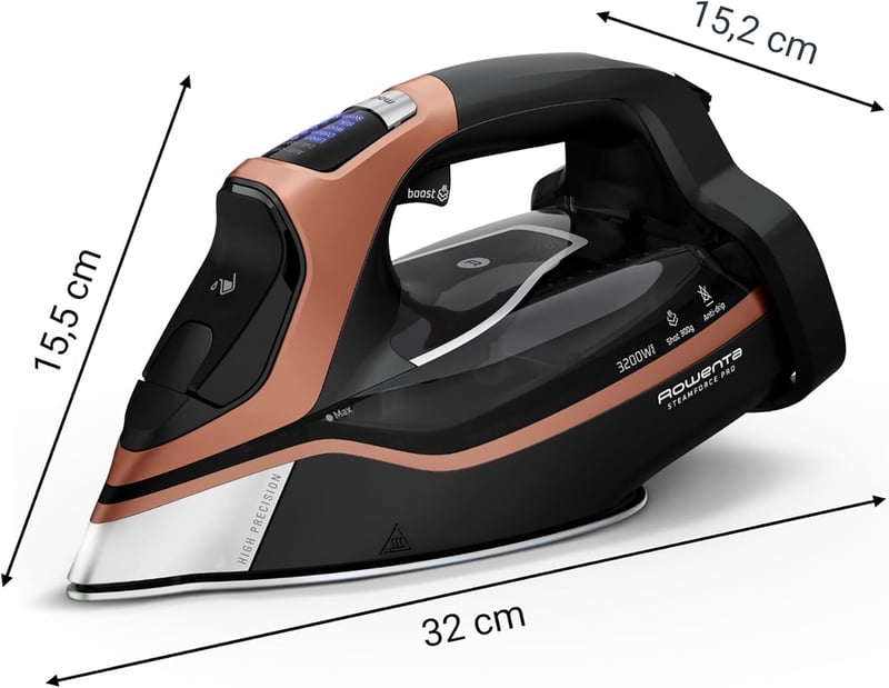Rowenta Steamforce Pro gőzvasaló 3200W, 75g/perc gőzleadás, erős gőzlökés