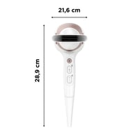 Uscător de păr Rowenta Studio Dry Glow CV5830 2100W, cu difuzor, funcție ionică, 3 trepte de temperatură, 2 trepte de viteză, Alb/Auriu-roze 9