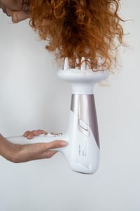 Uscător de păr Rowenta Studio Dry Glow CV5830 2100W, cu difuzor, funcție ionică, 3 trepte de temperatură, 2 trepte de viteză, Alb/Auriu-roze 8