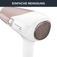 Uscător de păr Rowenta Studio Dry Glow CV5830 2100W, cu difuzor, funcție ionică, 3 trepte de temperatură, 2 trepte de viteză, Alb/Auriu-roze 6