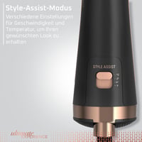 Rowenta Ultimate Experience CF9620F0 2in1 forgatható hajszárító kefe ionizáló technológiával - Black 2 Accessories 4