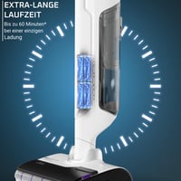 Akumulátorový sucho-mokrý vysávač a mop Rowenta X-Clean 10 – biely 5