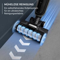 Bezkáblový tyčový vysávač a mop na mokré a suché vysávanie Rowenta X-Clean 4 GZ5036WO, 50-minútová výdrž batérie, samočistenie, automatický 7