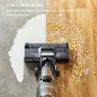 Bezkáblový tyčový vysávač a mop na mokré a suché vysávanie Rowenta X-Clean 4 GZ5036WO, 50-minútová výdrž batérie, samočistenie, automatický 4