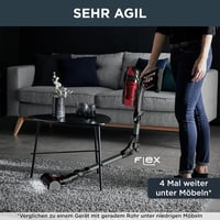 Rowenta X-Force Flex 12.60 Vezeték Nélküli Porszívó - 45 Perces Üzemidő, 4 Sebességfokozat, LED Világítás, Mosható Szűrő, Piros/Fekete 7